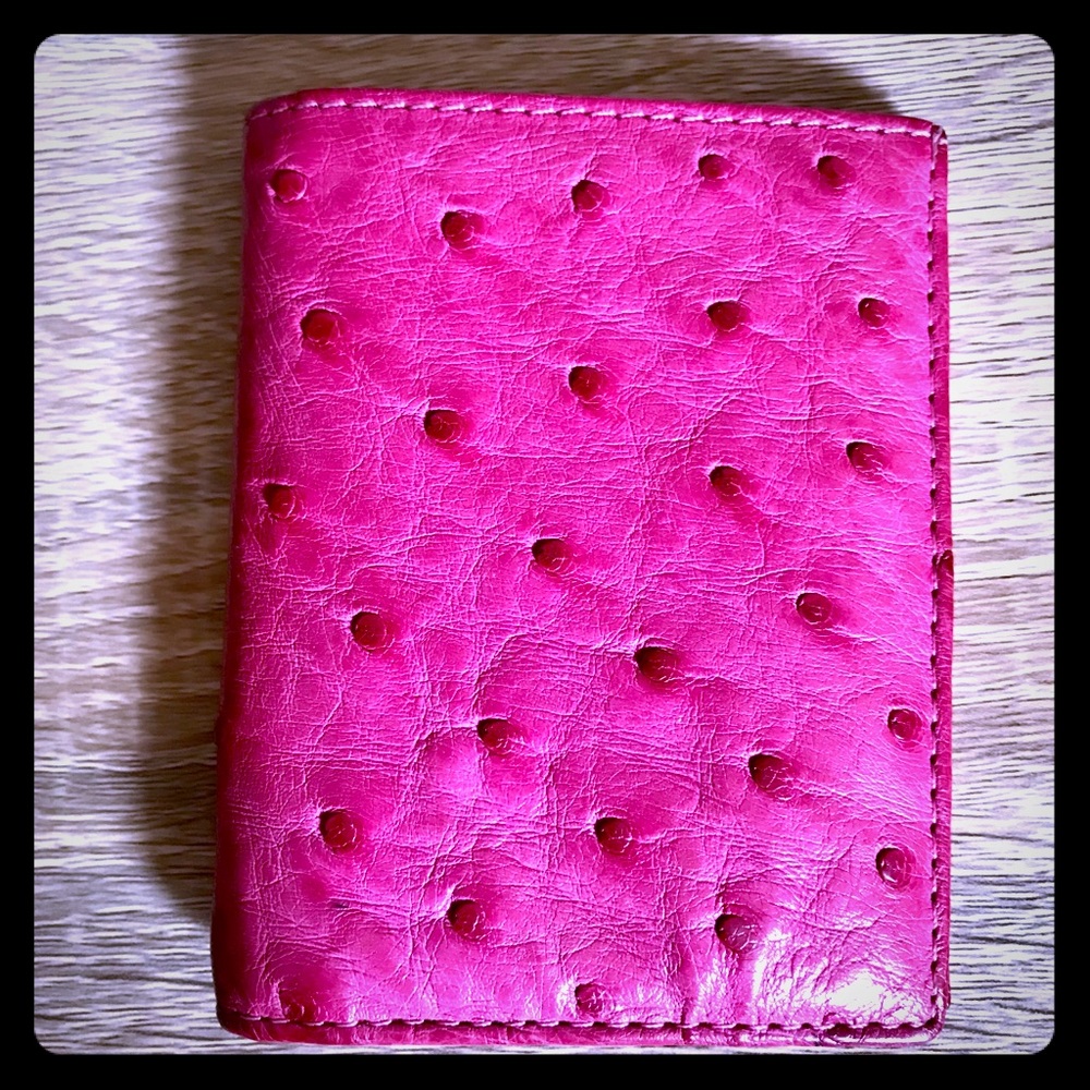 Safari exotic leather, Inc card holder w/ID window